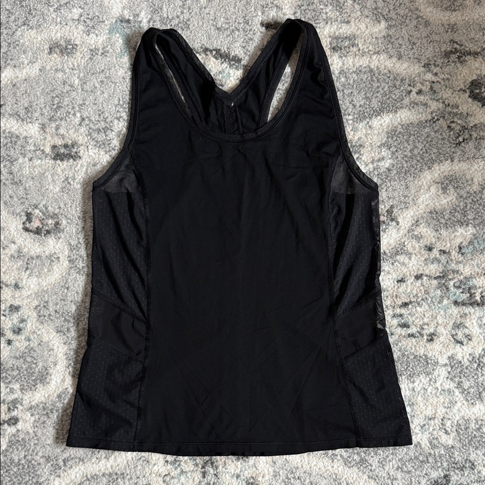 Lululemon Black Mesh Side Tank Top